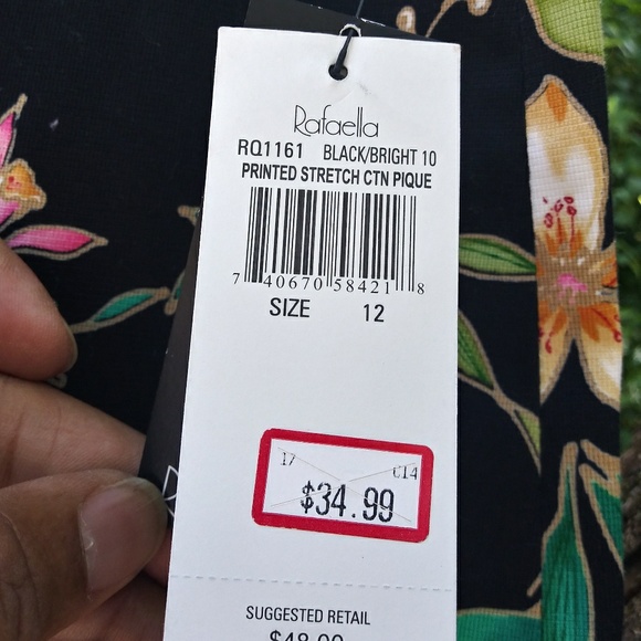 Rafaella floral skirt" NWT" - Picture 4 of 4